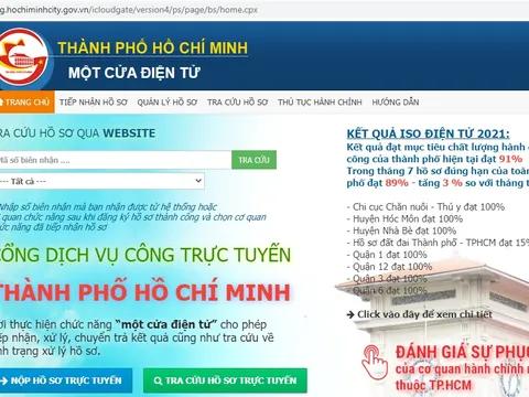 Thủ tục hành chính TP.HCM sẽ được cung cấp trực tuyến