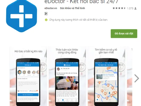 Ứng dụng eDoctor tư vấn sức khỏe miễn phí