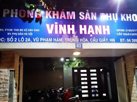 Phòng khám sản phụ khoa Vinh Hạnh vô tư sai luật?